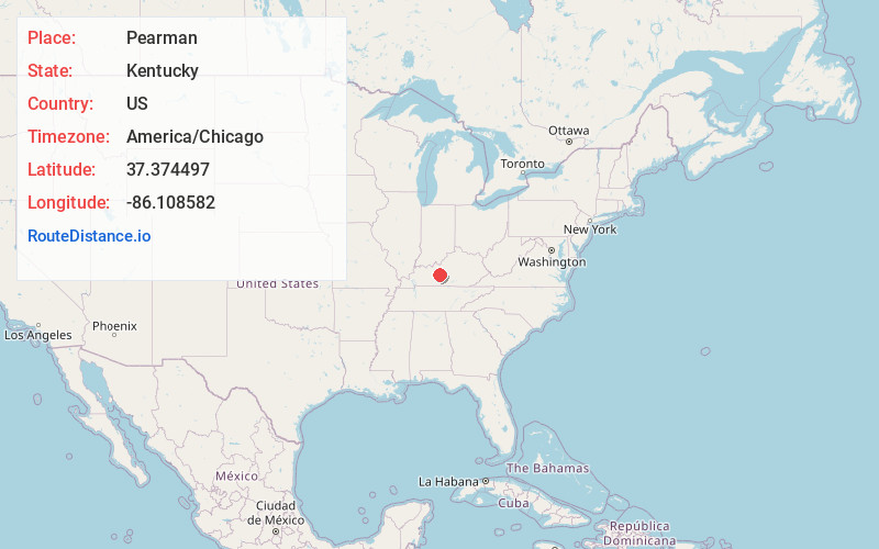 Map of Pearman