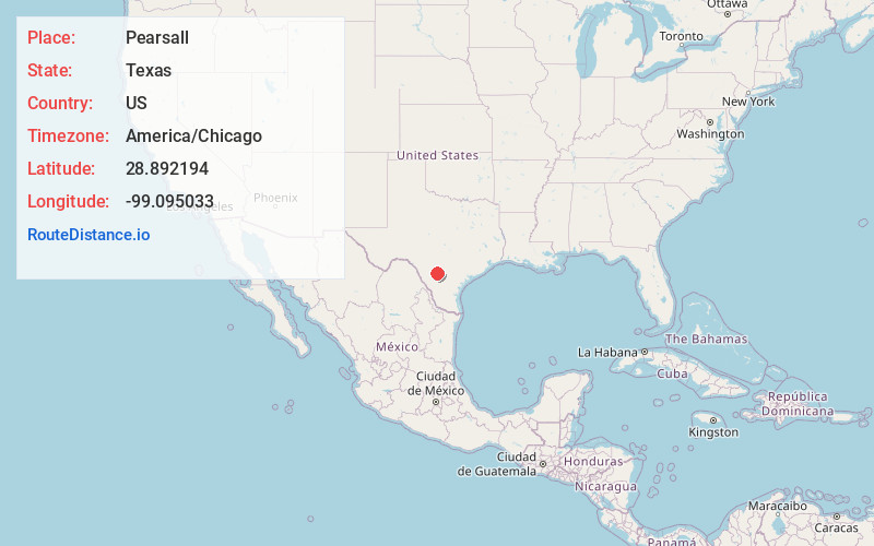 Map of Pearsall