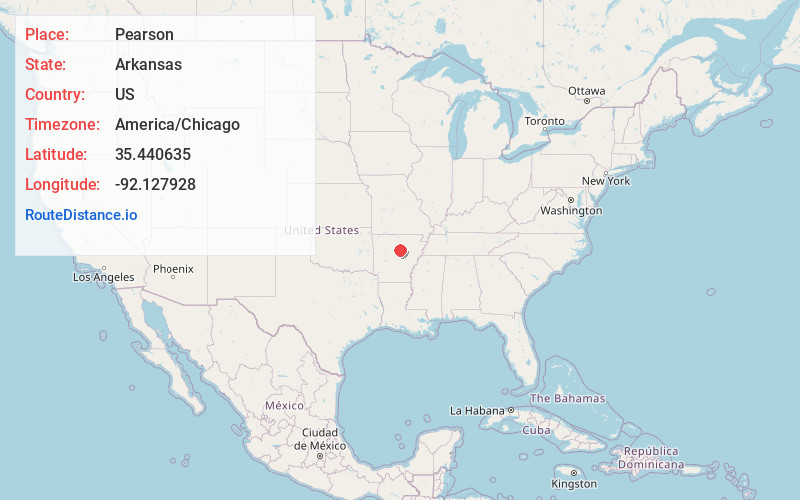 Map of Pearson