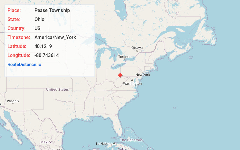 Map of Pease Township