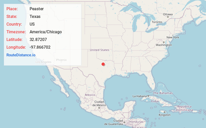 Map of Peaster