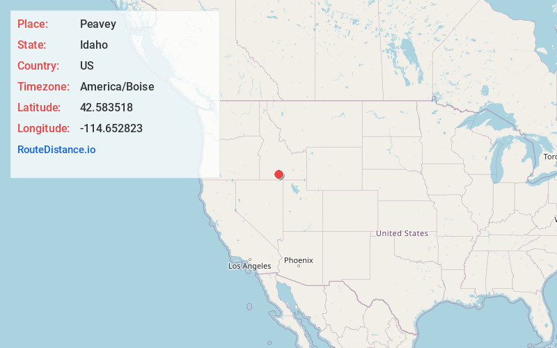 Map of Peavey