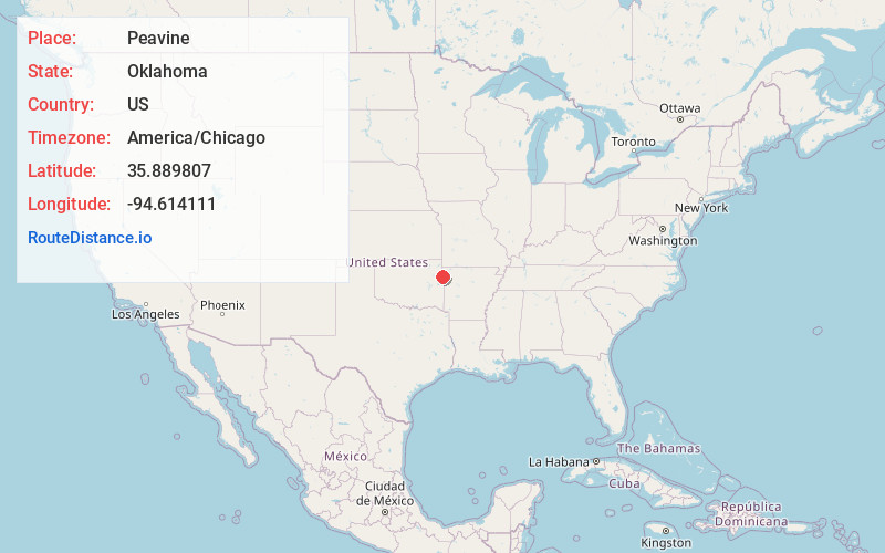 Map of Peavine