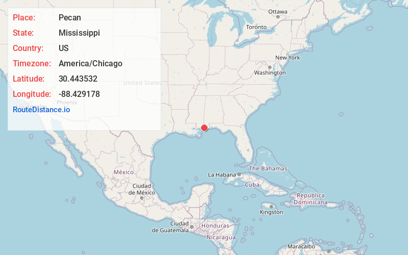 Map of Pecan