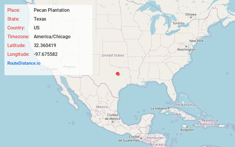 Map of Pecan Plantation