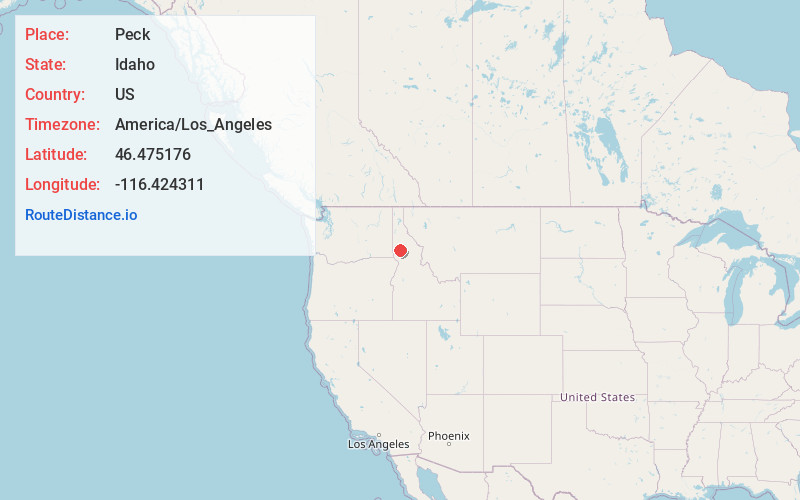 Map of Peck