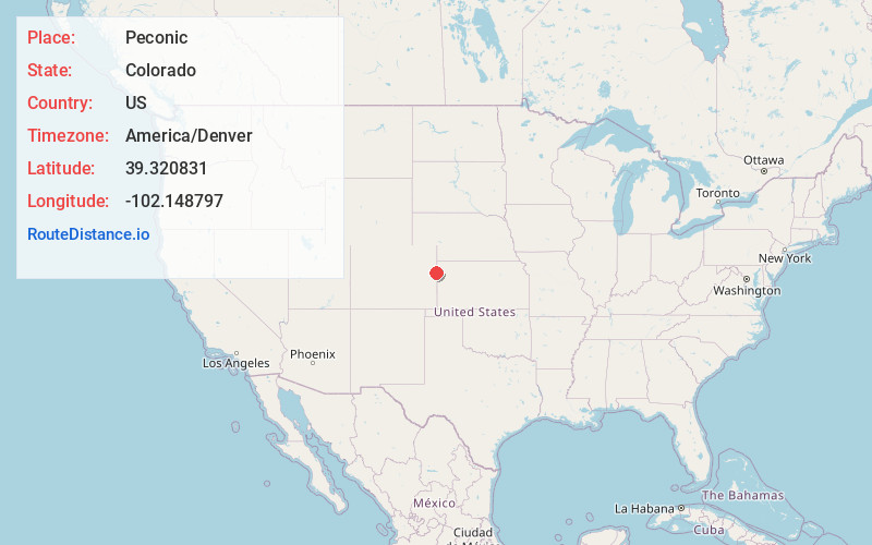 Map of Peconic