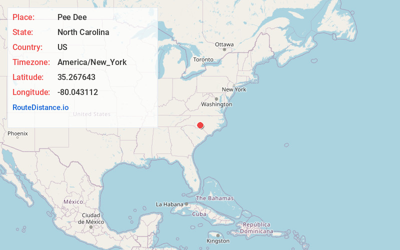 Map of Pee Dee