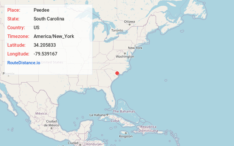 Map of Peedee