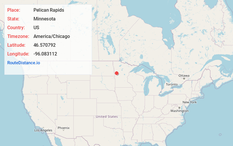 Map of Pelican Rapids