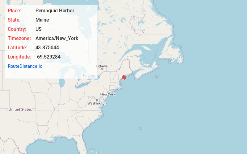 Map of Pemaquid Harbor