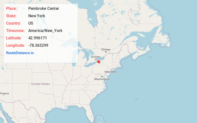 Map of Pembroke Center