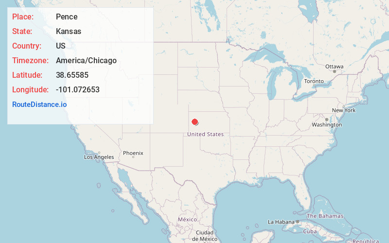 Map of Pence