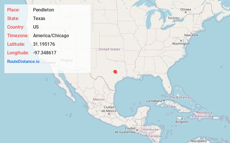 Map of Pendleton