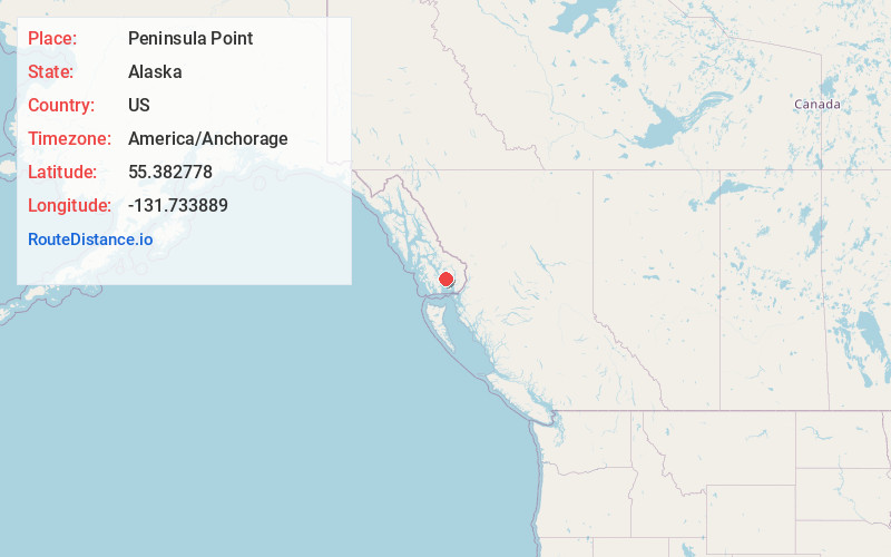 Map of Peninsula Point