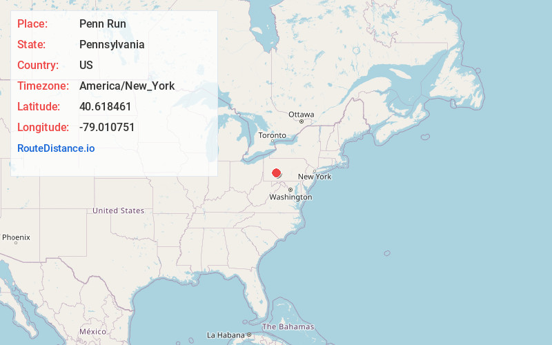 Map of Penn Run
