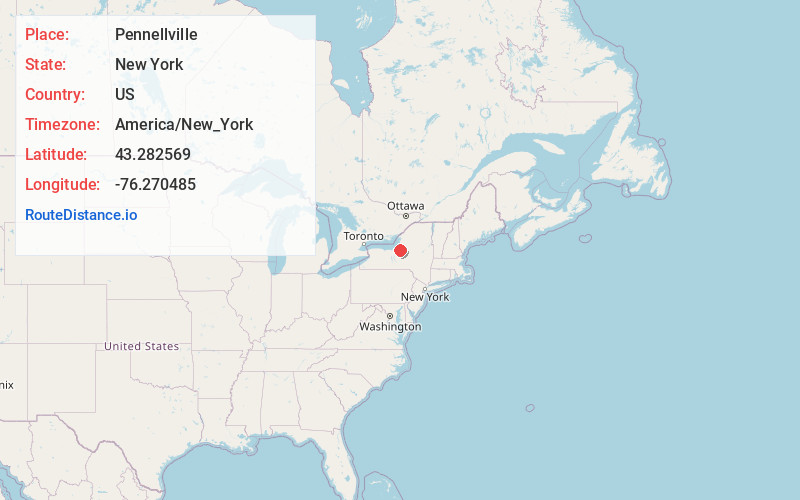Map of Pennellville