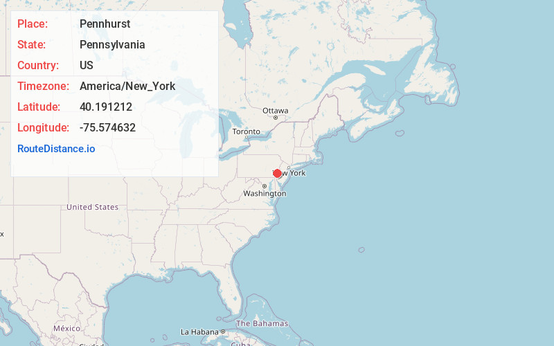 Map of Pennhurst