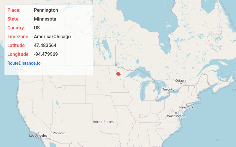 Map of Pennington