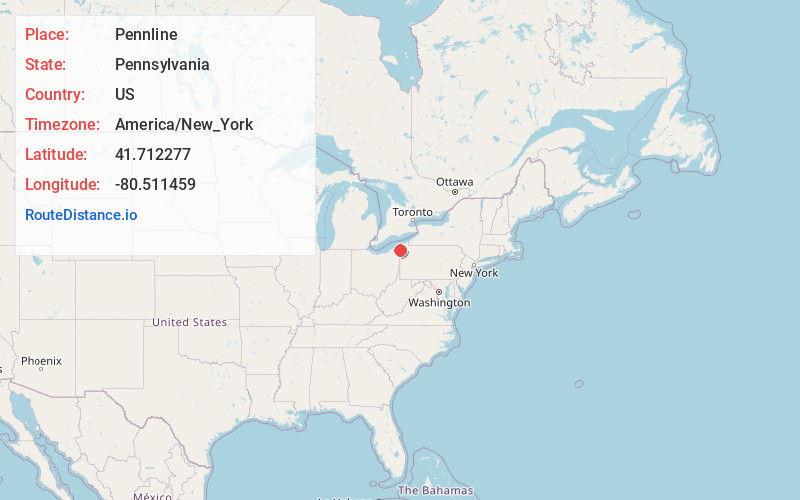 Map of Pennline