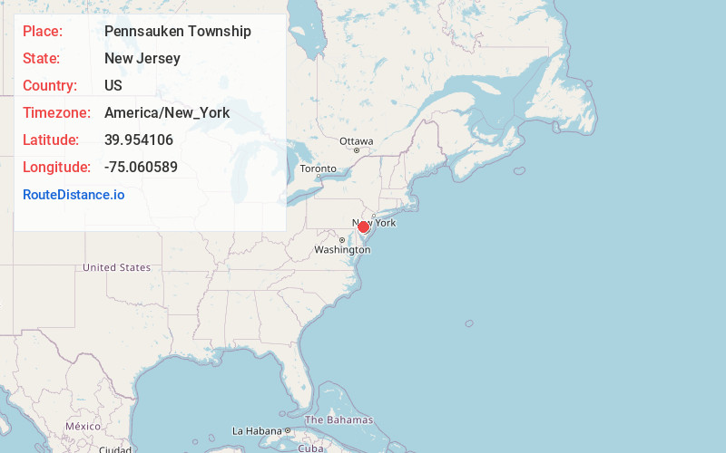 Map of Pennsauken Township