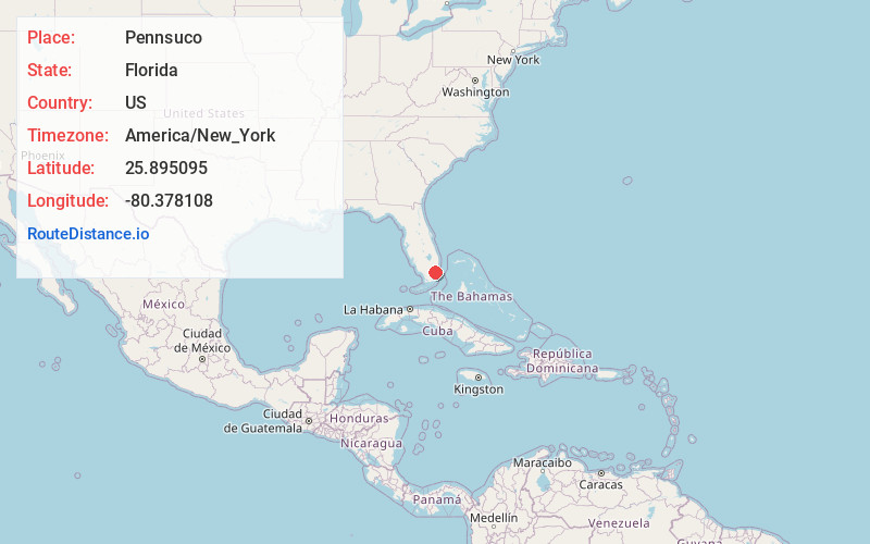 Map of Pennsuco