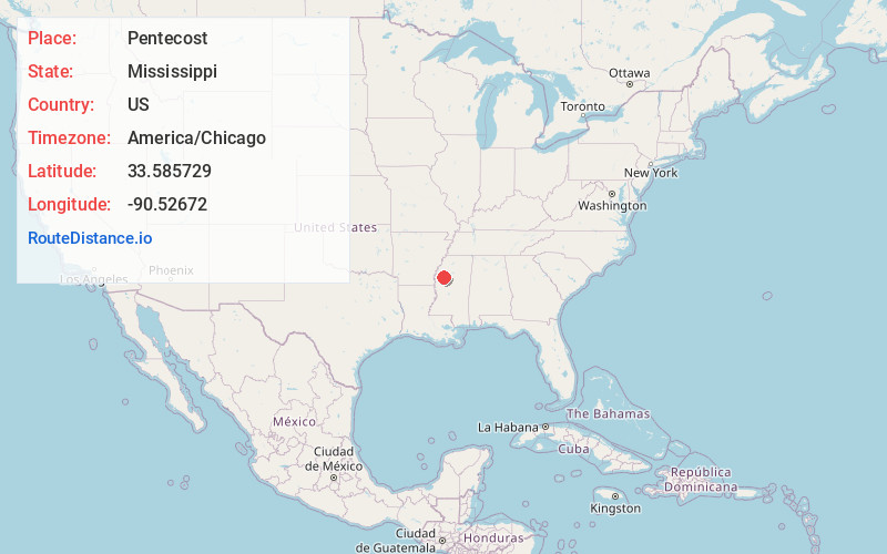 Map of Pentecost