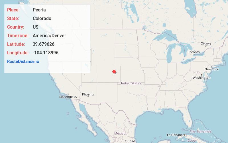 Map of Peoria
