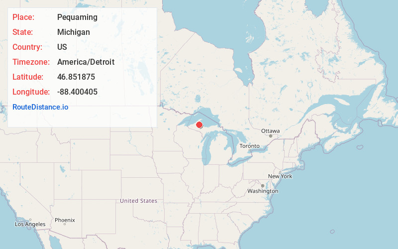 Map of Pequaming