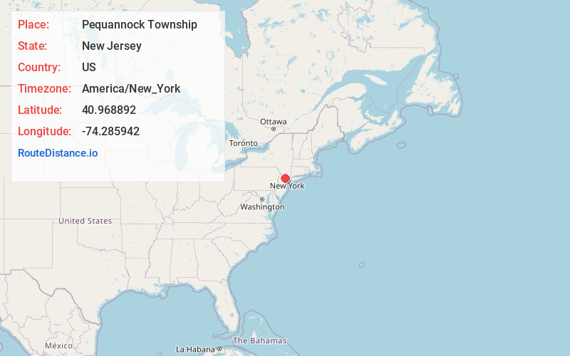 Map of Pequannock Township