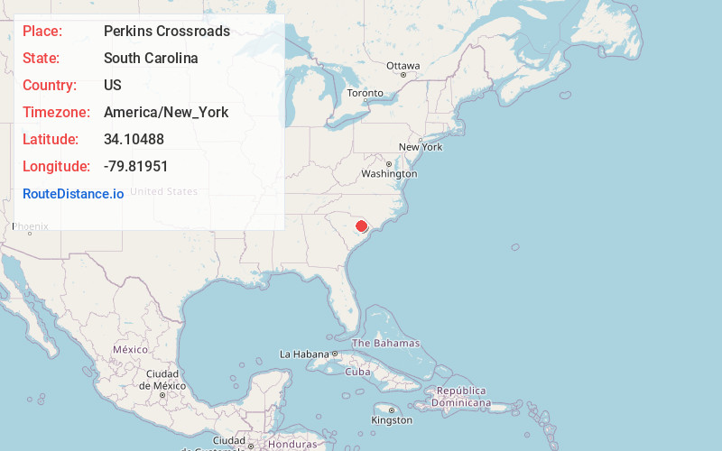 Map of Perkins Crossroads
