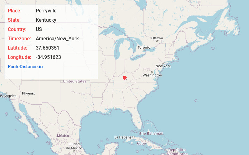 Map of Perryville