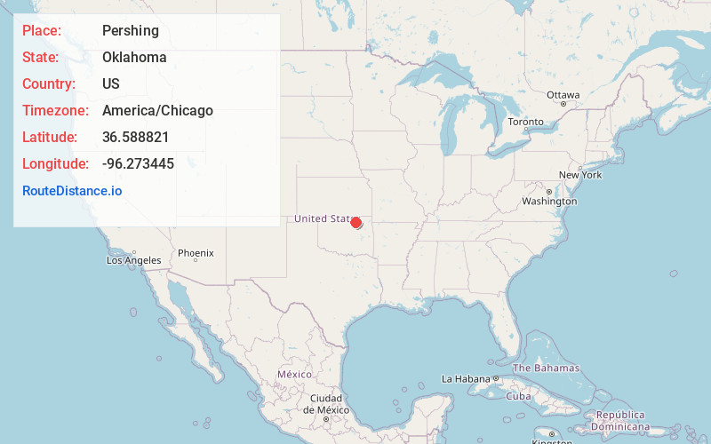 Map of Pershing