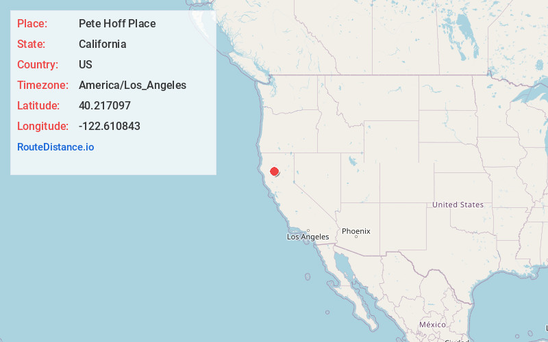 Map of Pete Hoff Place