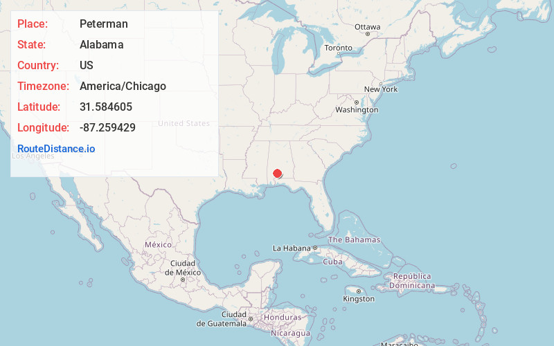 Map of Peterman