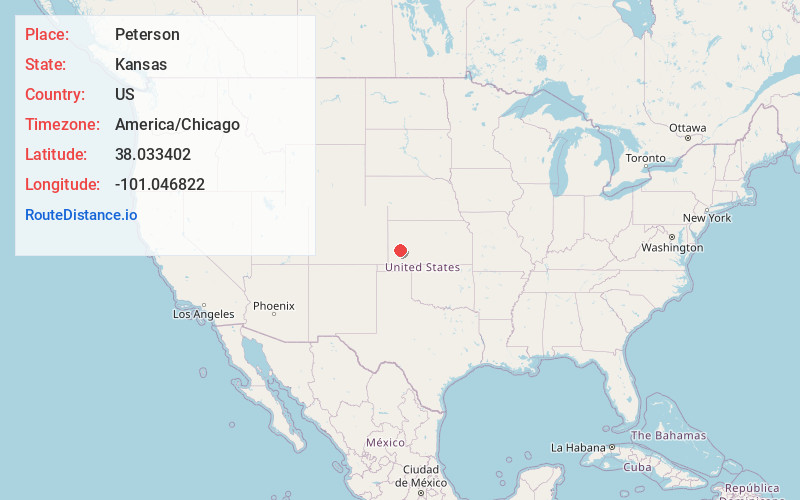 Map of Peterson