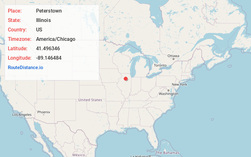 Map of Peterstown