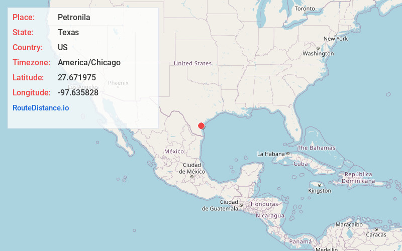 Map of Petronila