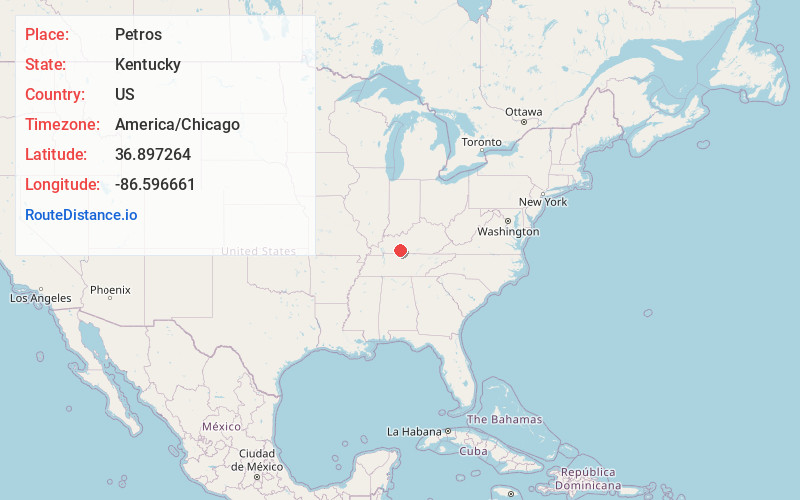 Map of Petros