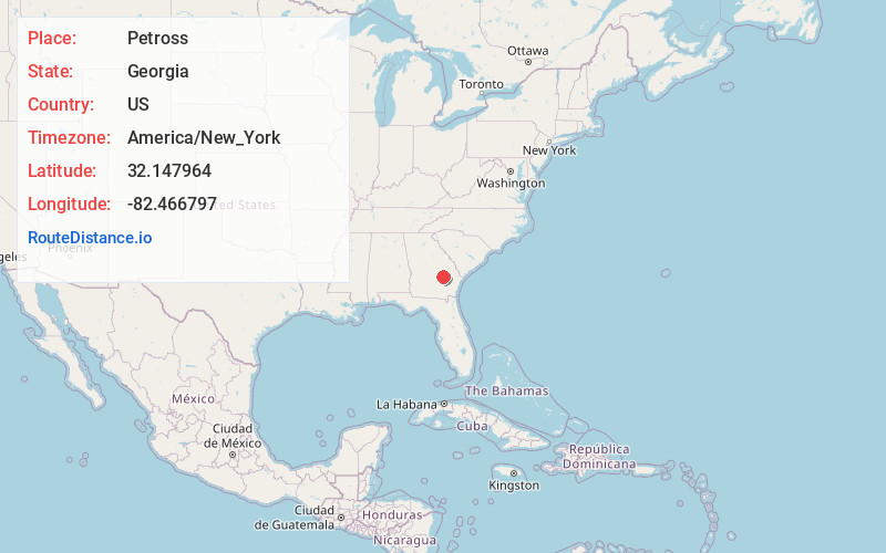Map of Petross