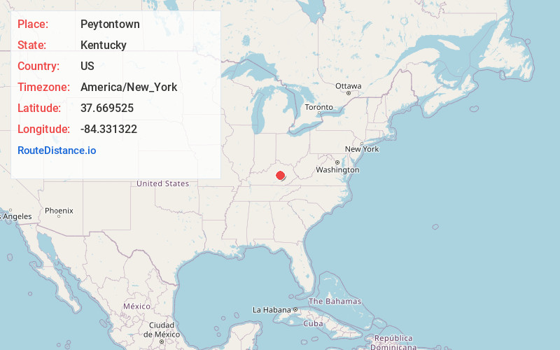 Map of Peytontown