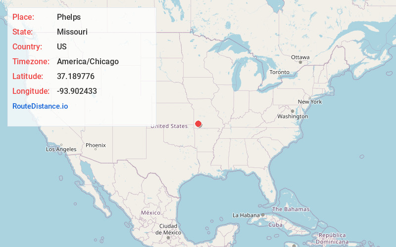 Map of Phelps