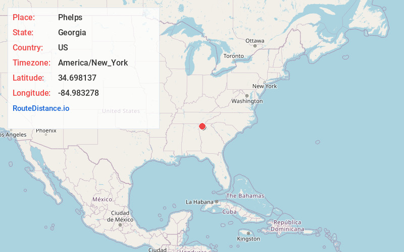 Map of Phelps