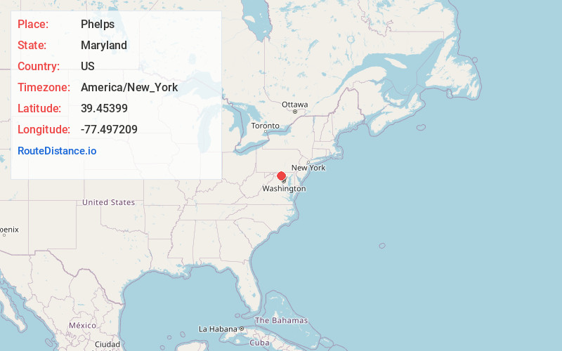 Map of Phelps