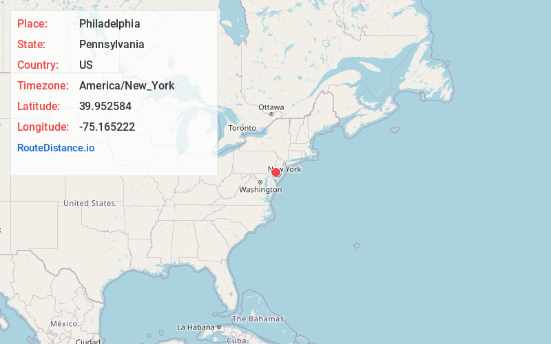 Map of Philadelphia