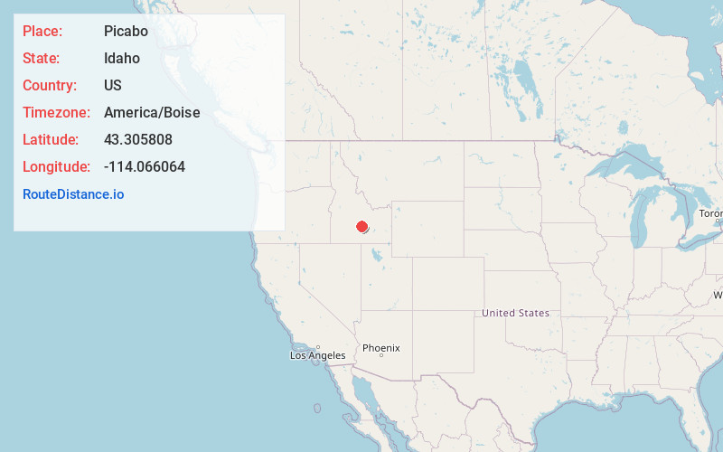 Map of Picabo