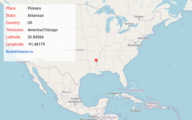 Map of Pickens