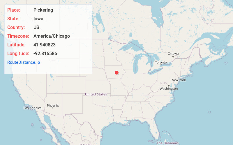 Map of Pickering