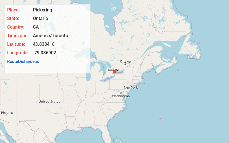 Map of Pickering
