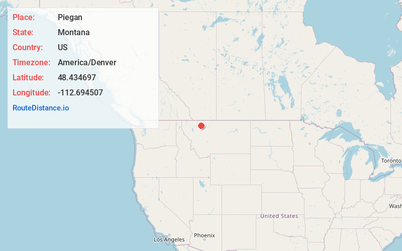 Map of Piegan